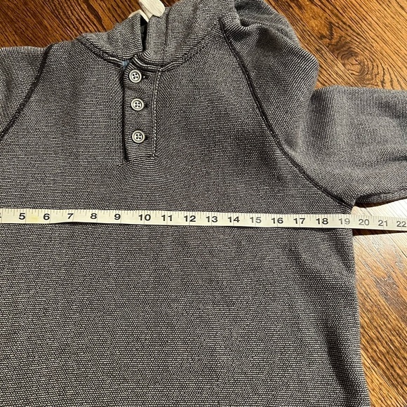 Carbon2Cobalt | Men's‎ Preseason Sweater Henley Hoodie Sz S Gray #155227 - Picture 6 of 8